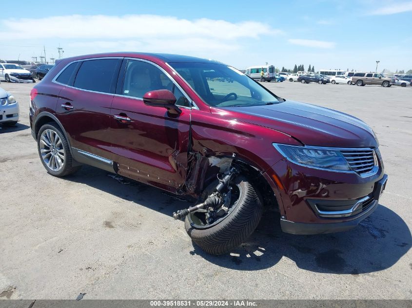 2017 Lincoln Mkx Reserve VIN: 2LMPJ8LP3HBL49005 Lot: 39518531