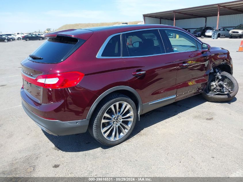 2017 Lincoln Mkx Reserve VIN: 2LMPJ8LP3HBL49005 Lot: 39518531