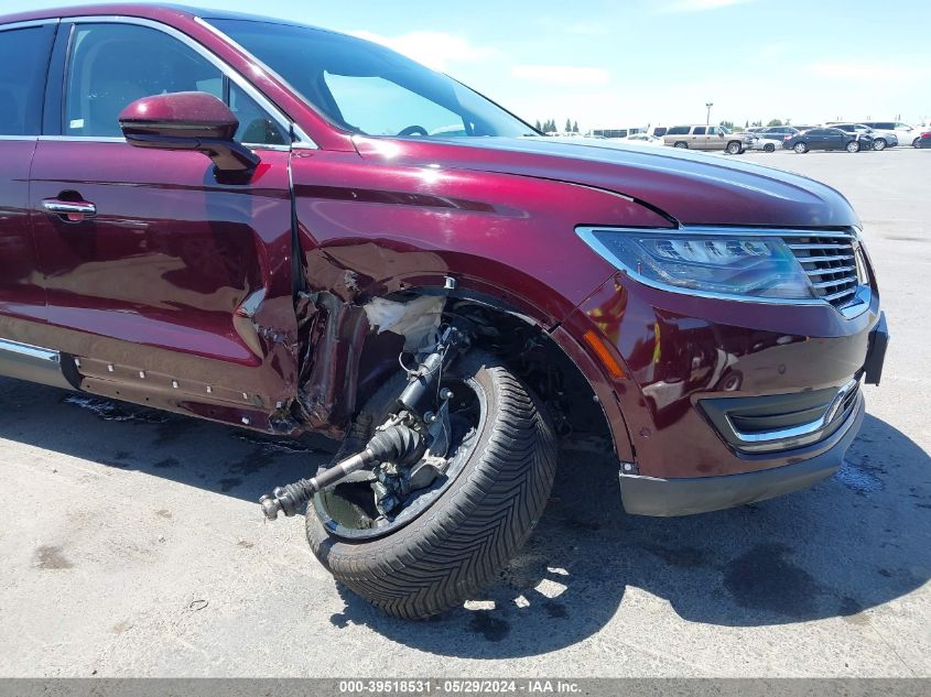 2017 Lincoln Mkx Reserve VIN: 2LMPJ8LP3HBL49005 Lot: 39518531