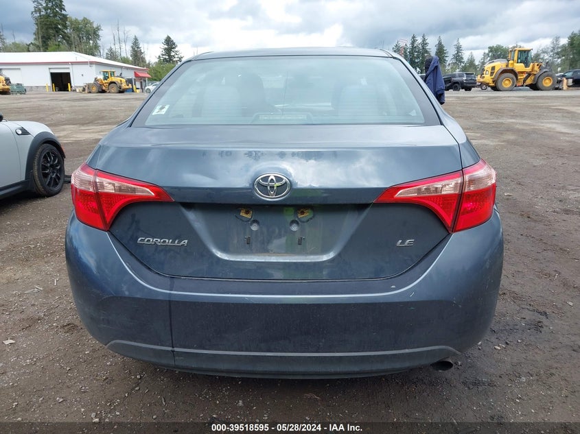 2017 Toyota Corolla Le VIN: 2T1BURHE6HC904924 Lot: 39518595