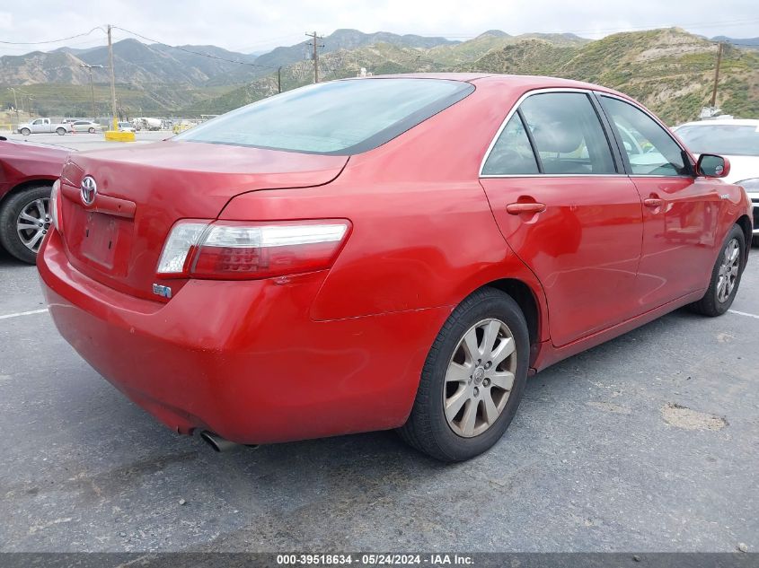 2008 Toyota Camry Hybrid VIN: JTNBB46K783048622 Lot: 39518634