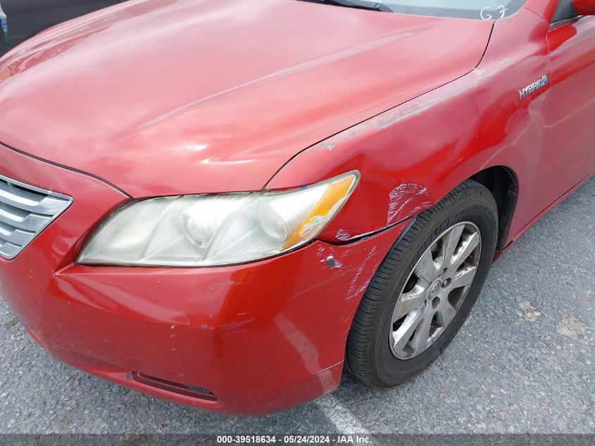 2008 Toyota Camry Hybrid VIN: JTNBB46K783048622 Lot: 39518634