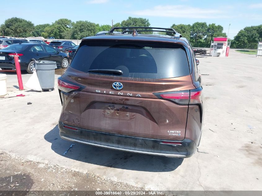 2023 Toyota Sienna Limited VIN: 5TDZRKEC8PS167242 Lot: 39518640