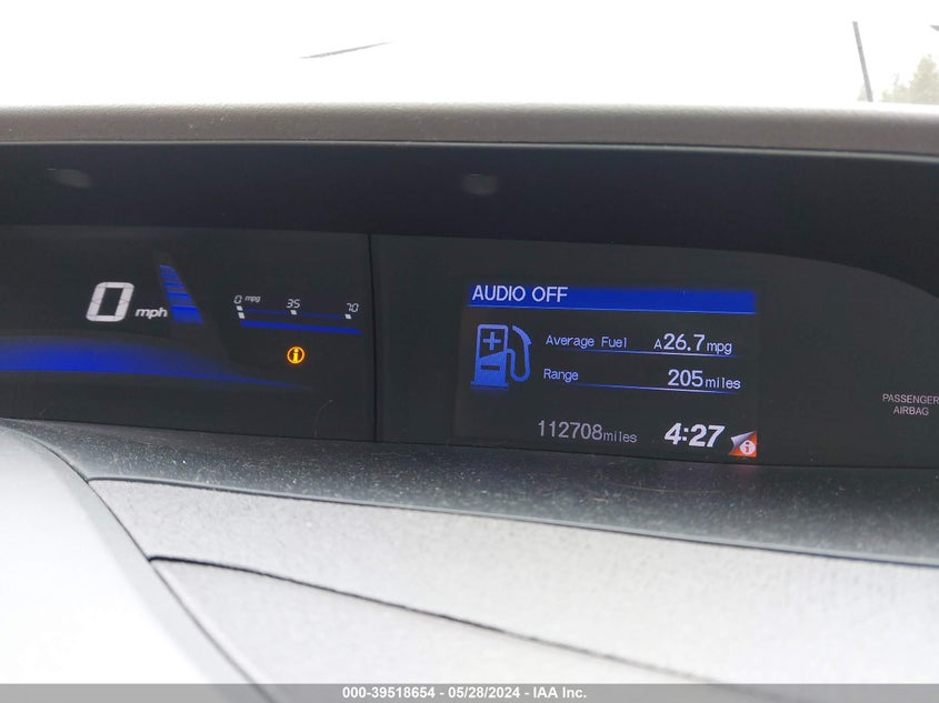 2012 Honda Civic Hf VIN: 2HGFB2F65CH329046 Lot: 39518654