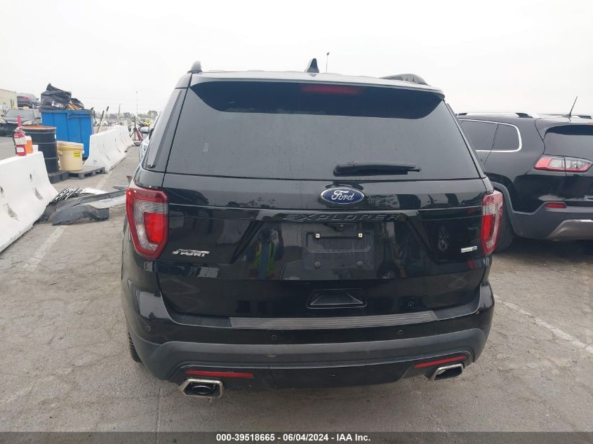 2017 Ford Explorer Sport VIN: 1FM5K8GT7HGC33726 Lot: 39518665