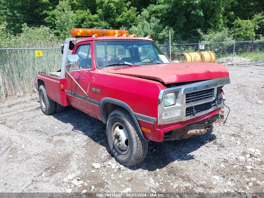 1992 Dodge D-Series D300/D350 VIN: 1B6ME36C1NS538650 Lot: 39518667