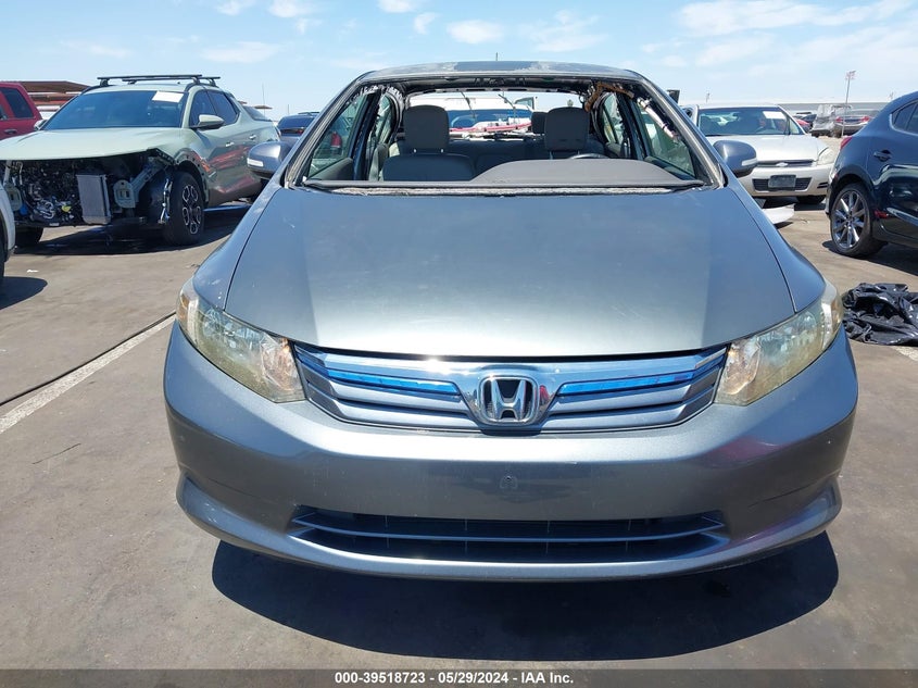 2012 Honda Civic Hybrid VIN: JHMFB4F35CS009409 Lot: 39518723