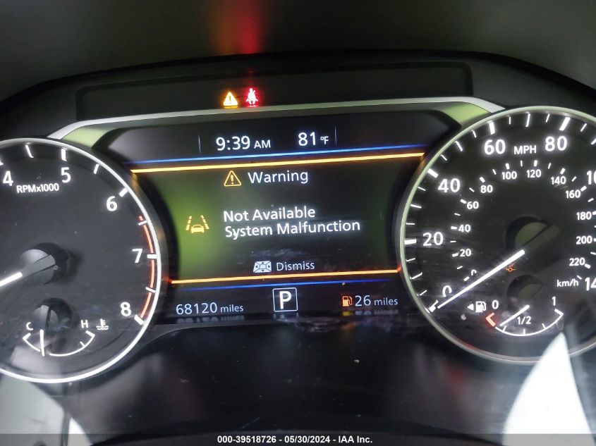 2021 Nissan Altima Sv Fwd VIN: 1N4BL4DV3MN335457 Lot: 39518726