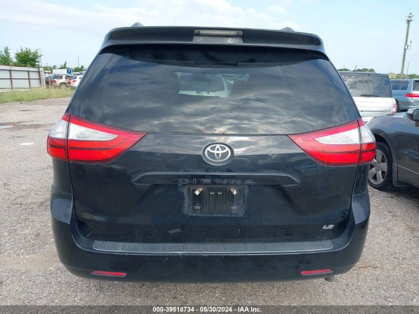 2016 Toyota Sienna Le 8 Passenger VIN: 5TDKK3DC8GS730397 Lot: 39518734