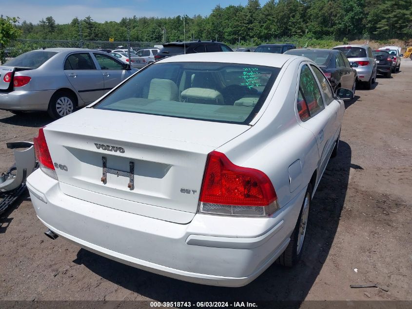 2008 Volvo S60 2.5T VIN: YV1RS592582698067 Lot: 39518743