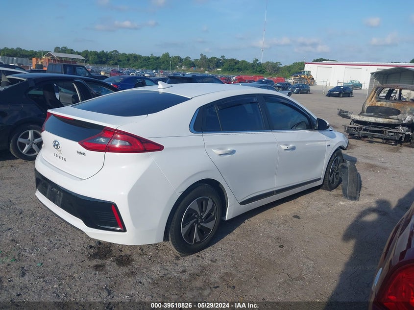 2017 Hyundai Ioniq Hybrid Sel VIN: KMHC75LC6HU029143 Lot: 39518826