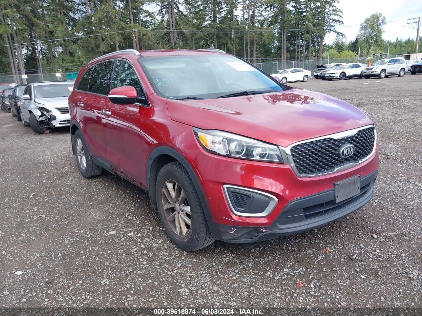 2016 Kia Sorento 2.4L Lx VIN: 5XYPG4A37GG091914 Lot: 39518874