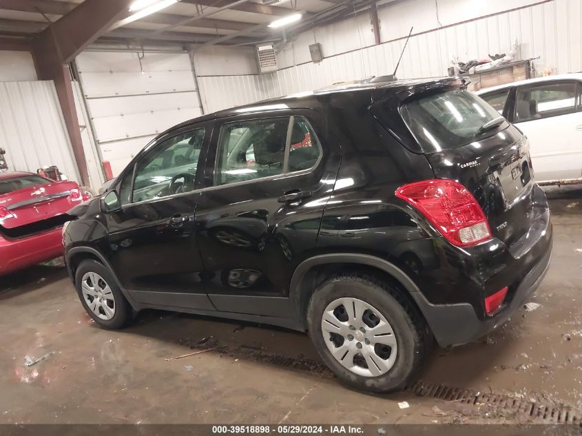 2017 Chevrolet Trax Ls VIN: 3GNCJKSB9HL225771 Lot: 39518898