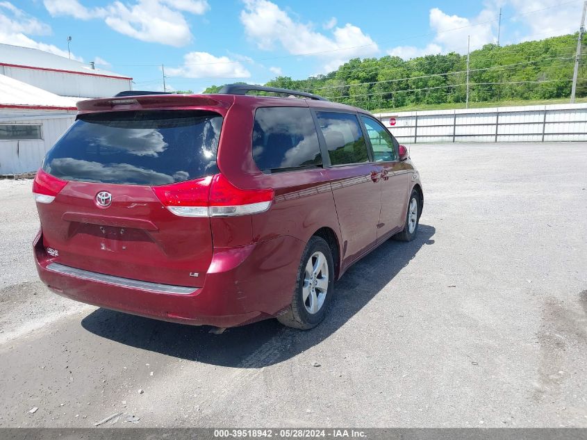 2013 Toyota Sienna Le VIN: 5TDKK3DC1DS356498 Lot: 39518942