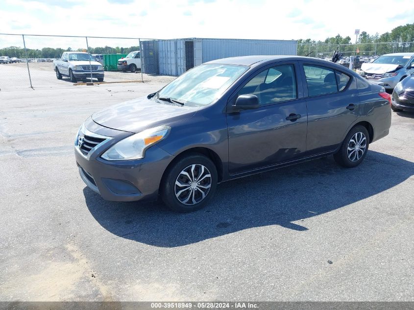 2015 Nissan Versa 1.6 S+ VIN: 3N1CN7AP2FL827743 Lot: 39518949