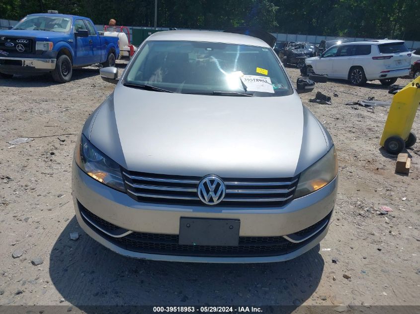 2013 Volkswagen Passat 2.5L S VIN: 1VWAP7A34DC125845 Lot: 39518953