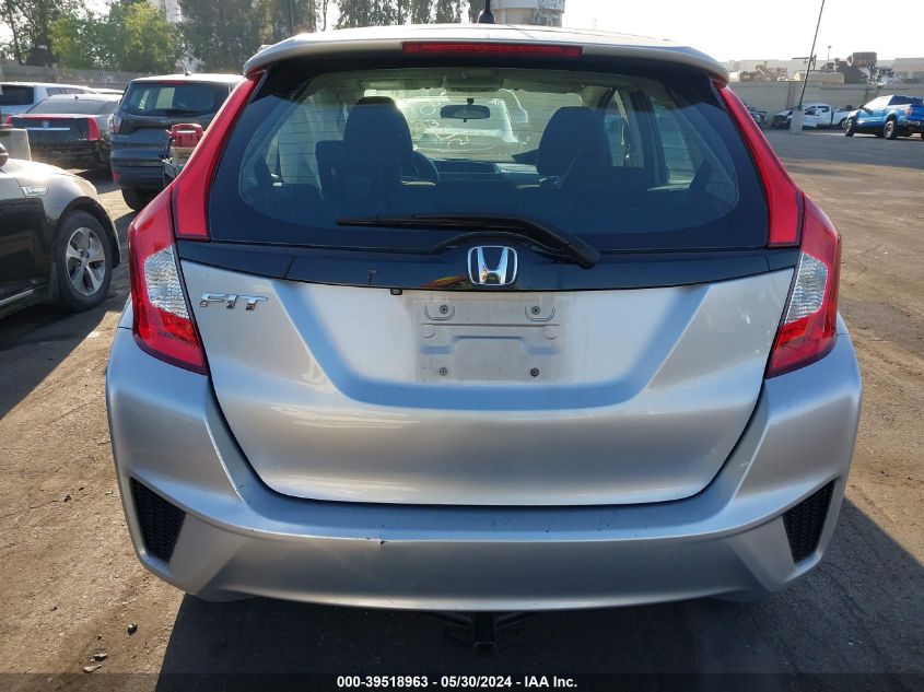 2015 Honda Fit Lx VIN: 3HGGK5H55FM728247 Lot: 39518963