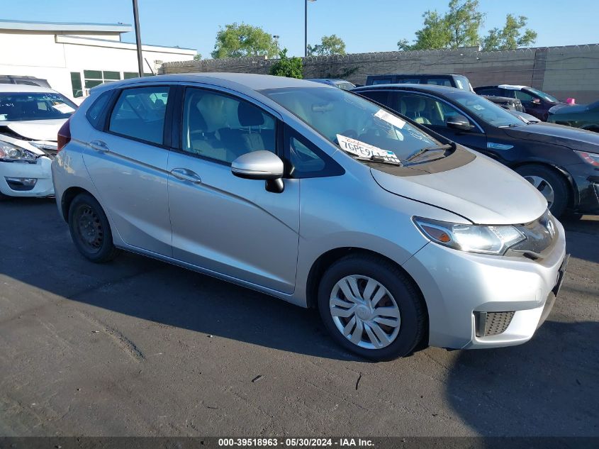 2015 Honda Fit Lx VIN: 3HGGK5H55FM728247 Lot: 39518963