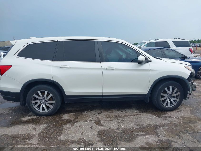 2019 Honda Pilot Ex-L VIN: 5FNYF6H55KB081845 Lot: 39518974