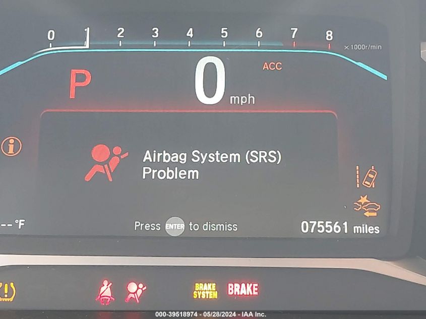 2019 Honda Pilot Ex-L VIN: 5FNYF6H55KB081845 Lot: 39518974