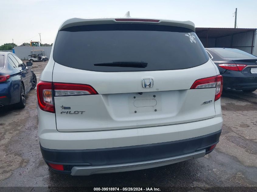 2019 Honda Pilot Ex-L VIN: 5FNYF6H55KB081845 Lot: 39518974