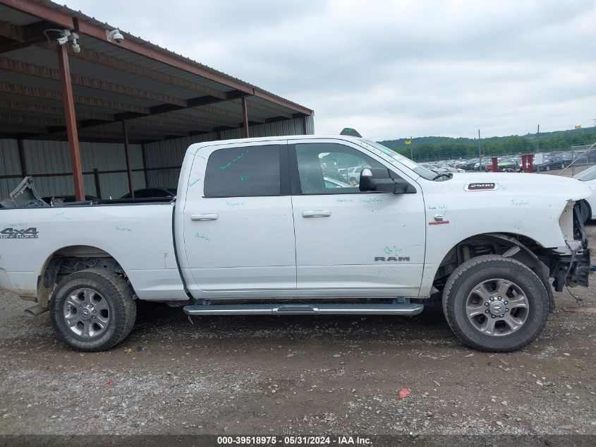 2021 Ram 2500 Big Horn 4X4 6'4 Box VIN: 3C6UR5DL8MG656206 Lot: 39518975