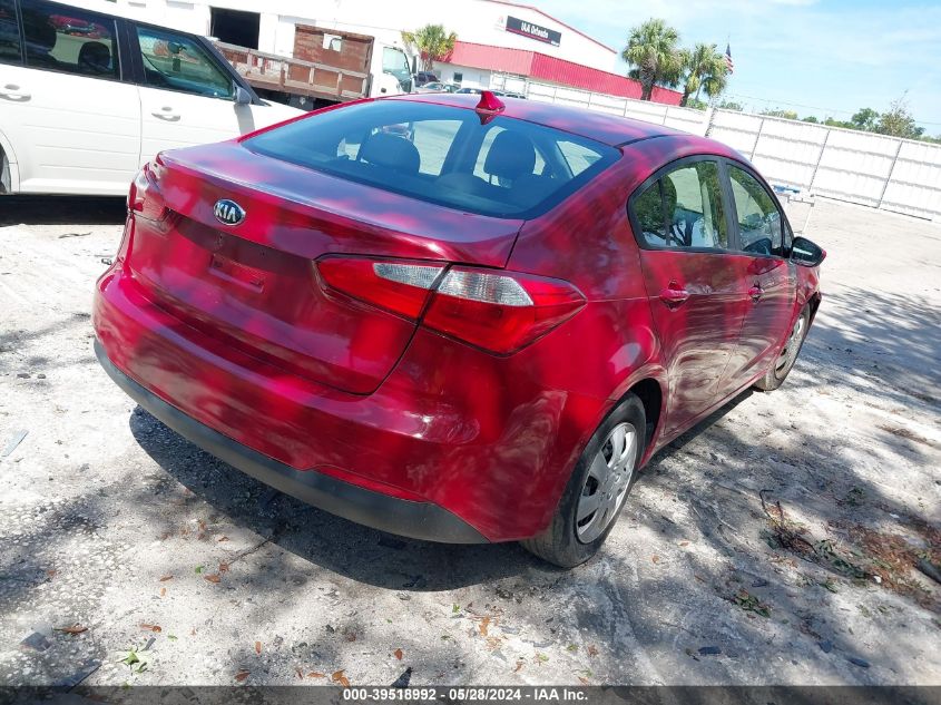 2016 Kia Forte Lx VIN: KNAFK4A65G5606824 Lot: 39518992