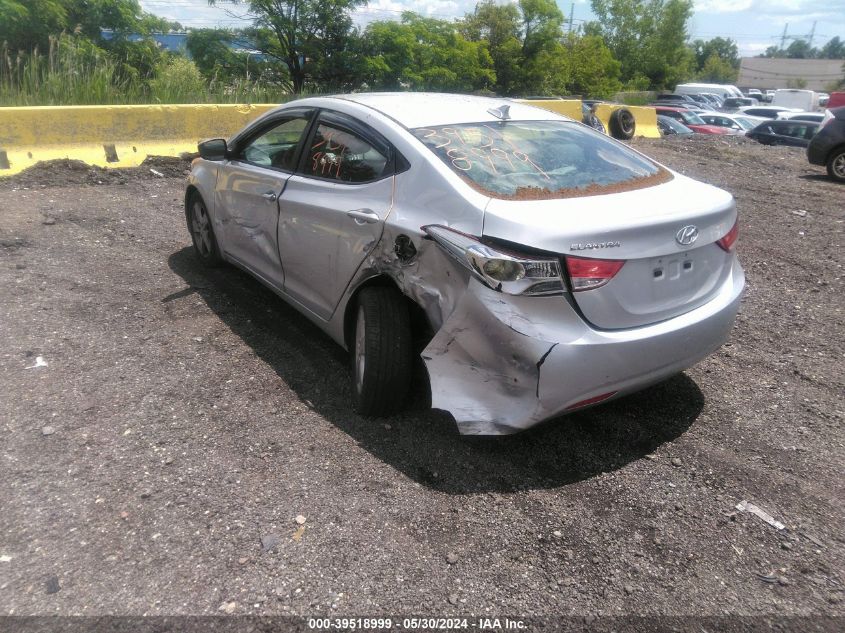 2013 Hyundai Elantra Gls VIN: KMHDH4AE0DU628615 Lot: 39518999