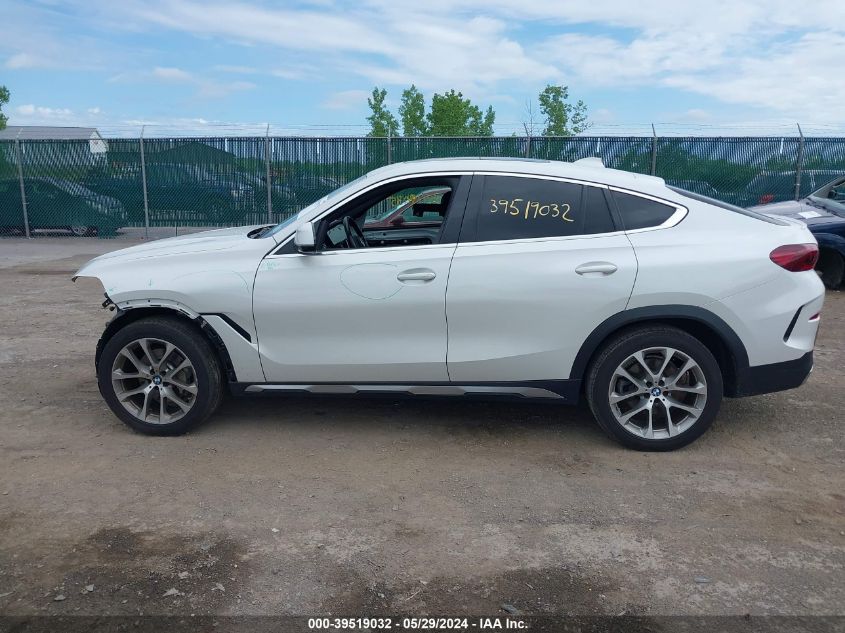 2020 BMW X6 xDrive40I VIN: 5UXCY6C06L9C52129 Lot: 39519032