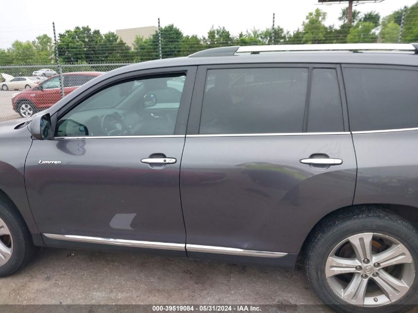 2012 Toyota Highlander Limited V6 VIN: 5TDYK3EH6CS074750 Lot: 39519084