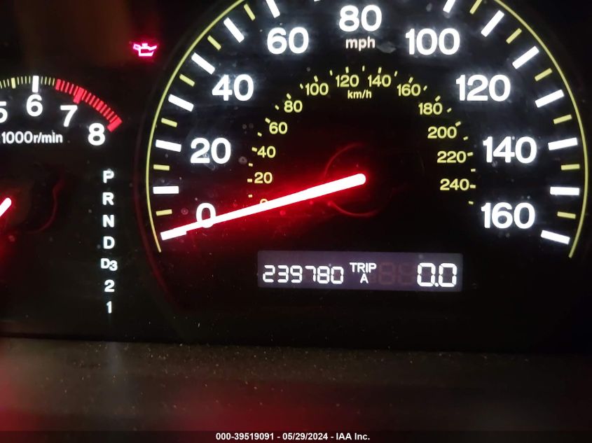 2005 Honda Accord 2.4 Lx VIN: 1HGCM564X5A129598 Lot: 39519091