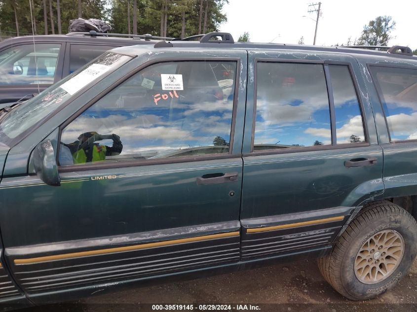 1993 Jeep Grand Cherokee Limited VIN: 1J4GZ78S6PC691492 Lot: 39519145