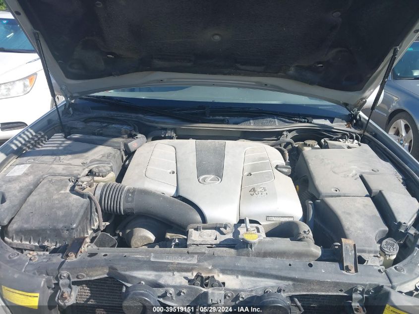 2002 Lexus Ls 430 VIN: JTHBN30F320072179 Lot: 39519151