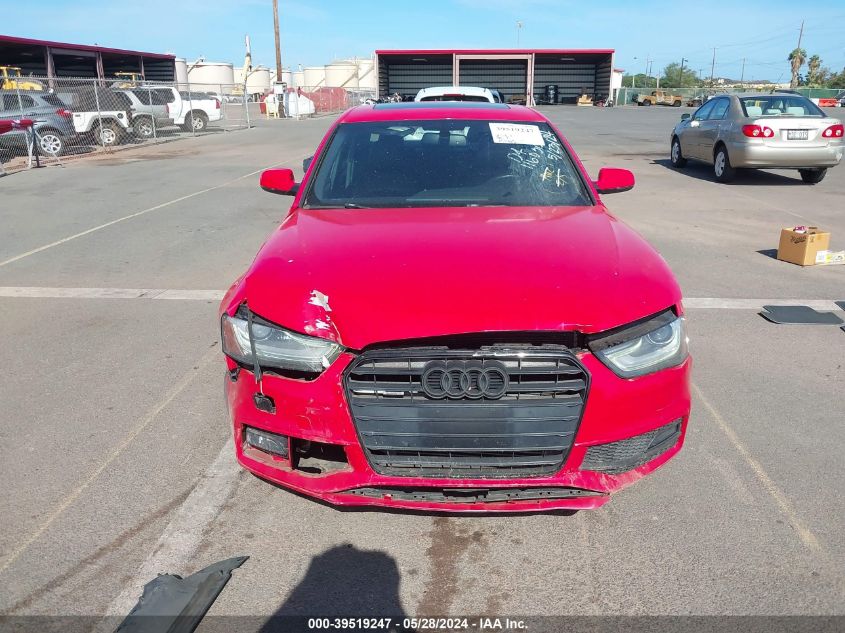 2014 Audi A4 2.0T Premium VIN: WAUMFAFL7EN027372 Lot: 39519247