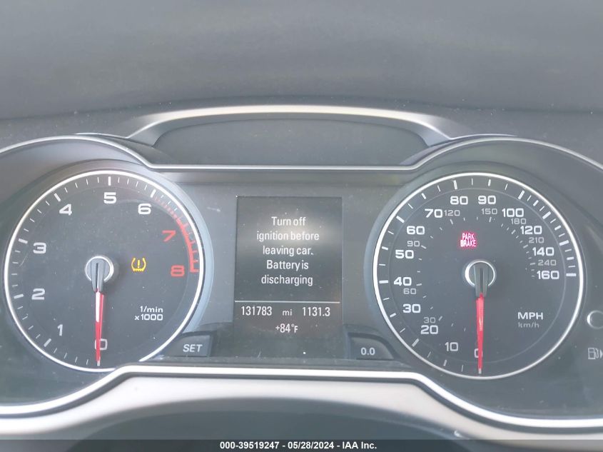 2014 Audi A4 2.0T Premium VIN: WAUMFAFL7EN027372 Lot: 39519247