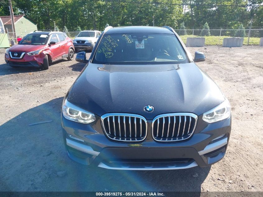 2019 BMW X3 xDrive30I VIN: 5UXTR9C52KLP88018 Lot: 39519275