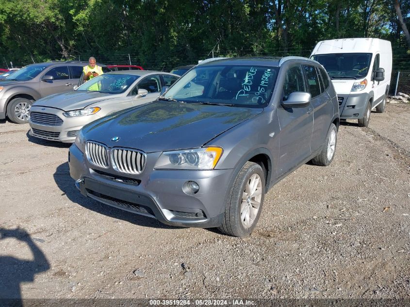 2013 BMW X3 xDrive28I VIN: 5UXWX9C59D0D01858 Lot: 39519284