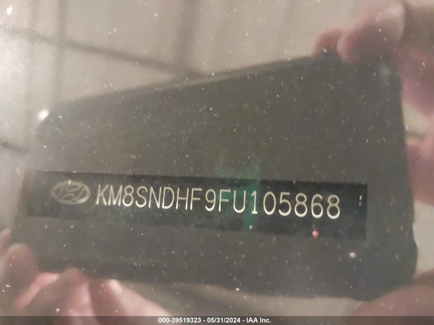 2015 Hyundai Santa Fe Limited VIN: KM8SNDHF9FU105868 Lot: 39519323