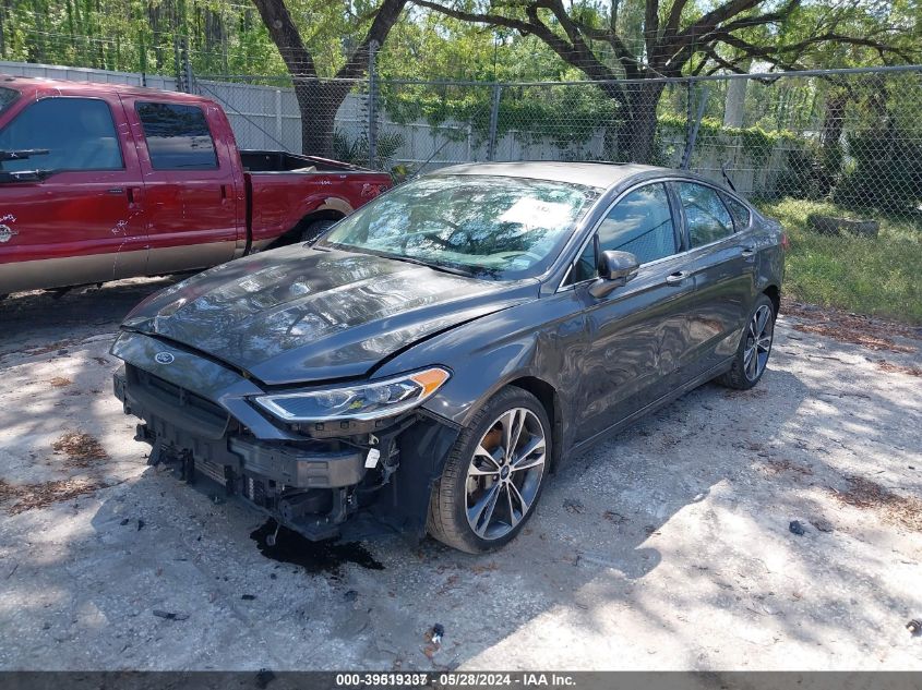 2019 Ford Fusion VIN: 3FA6P0D91KR186770 Lot: 39519337