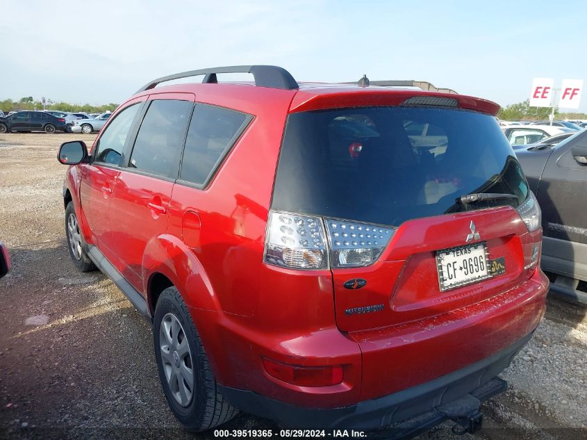 2013 Mitsubishi Outlander Es VIN: JA4AS2AW3DU007448 Lot: 39519365