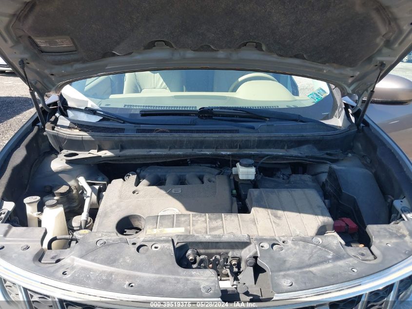 2011 Nissan Murano Sl VIN: JN8AZ1MW0BW179997 Lot: 39519375