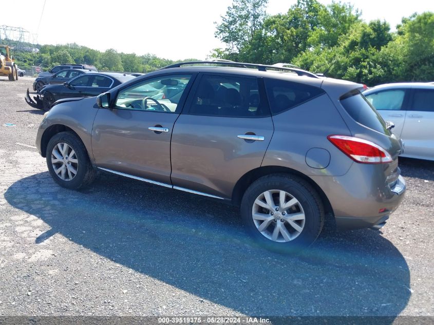 2011 Nissan Murano Sl VIN: JN8AZ1MW0BW179997 Lot: 39519375