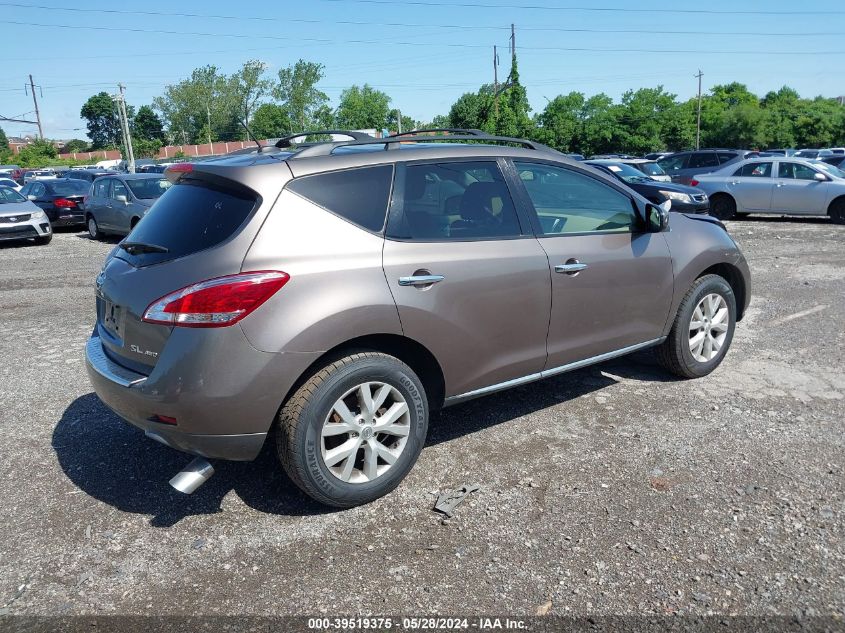 2011 Nissan Murano Sl VIN: JN8AZ1MW0BW179997 Lot: 39519375