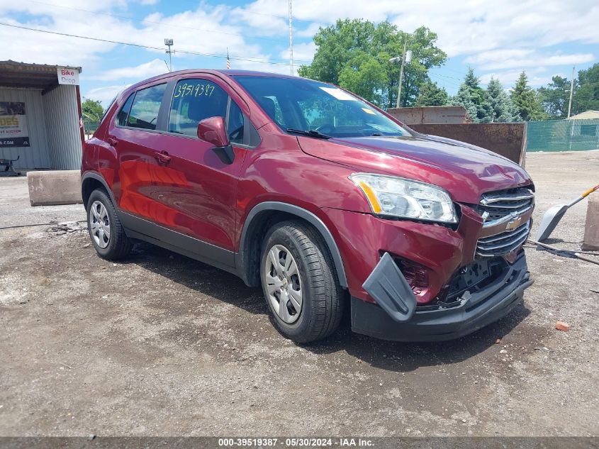 2016 Chevrolet Trax 1Ls VIN: 3GNCJKSB4GL143462 Lot: 39519387