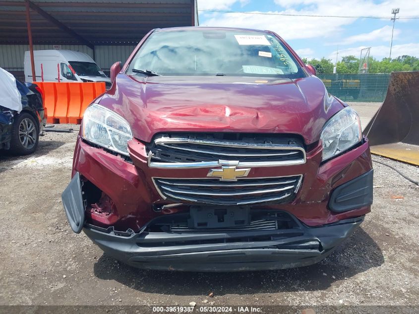 2016 Chevrolet Trax 1Ls VIN: 3GNCJKSB4GL143462 Lot: 39519387