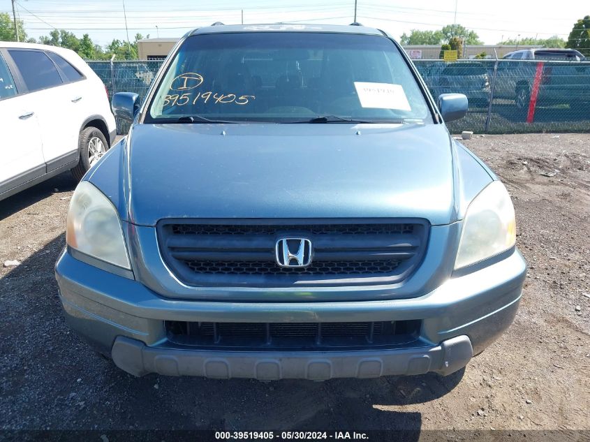 2005 Honda Pilot Ex-L VIN: 5FNYF18585B036664 Lot: 39519405