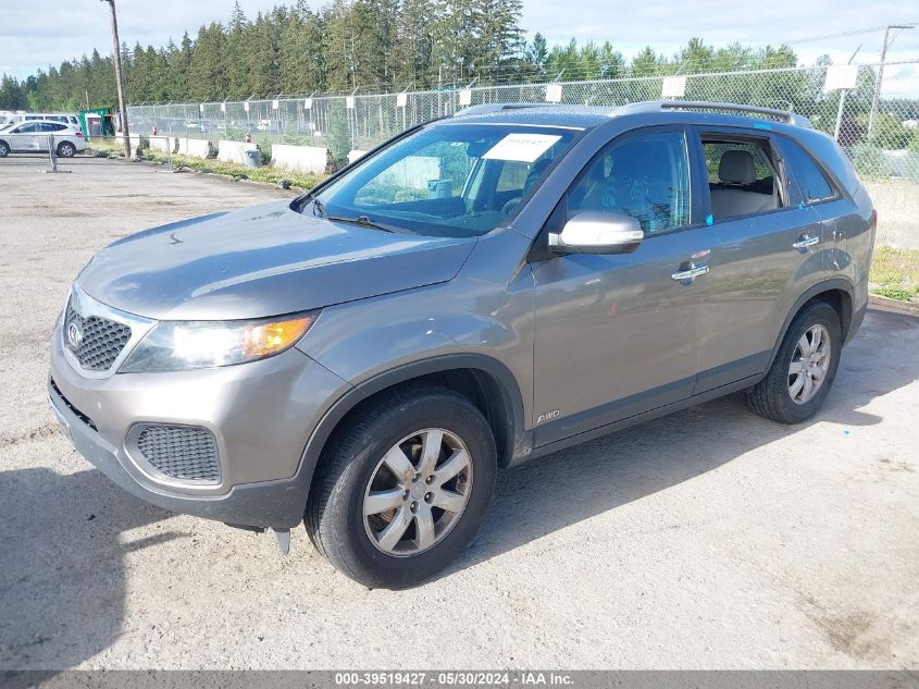 2013 Kia Sorento Lx V6 VIN: 5XYKTDA27DG357523 Lot: 39519427