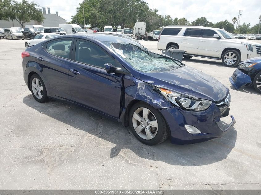 2013 Hyundai Elantra Gls VIN: 5NPDH4AEXDH281681 Lot: 39519513