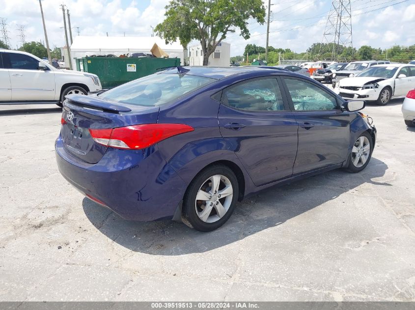 2013 Hyundai Elantra Gls VIN: 5NPDH4AEXDH281681 Lot: 39519513