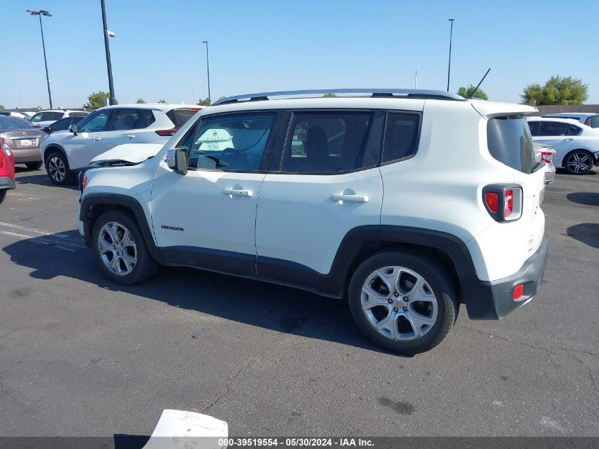 2017 Jeep Renegade Limited Fwd VIN: ZACCJADB1HPF71157 Lot: 39519554